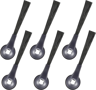 Shark Side Brushes Replacement 6 Pack Compatible IQ Robot Vacuums Black NEW