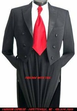 Men Black New Tuxedo with Tail