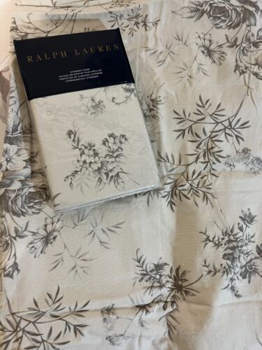 Ralph Lauren Ainslie Standard Pillow Shams Set of two cream grey New