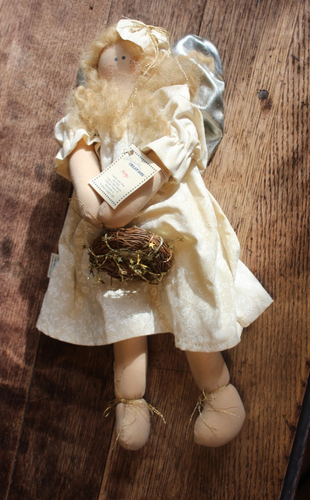 Vintage 1992 Cottagecore Shabby Primitive Collectable Creaations Angel Handmade - Picture 4 of 10