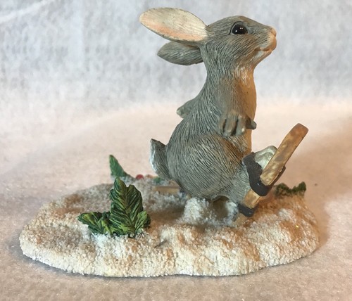tails figurine silvestri binkey bunny snowshoe winter rabbit