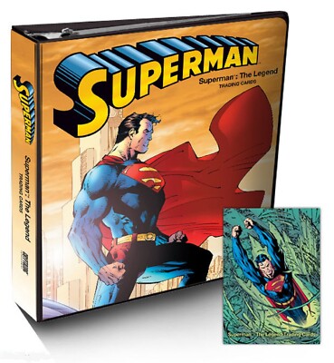 DC's Superman: The Legend factory sealed binder / album w/ BP1 Promo card inside
