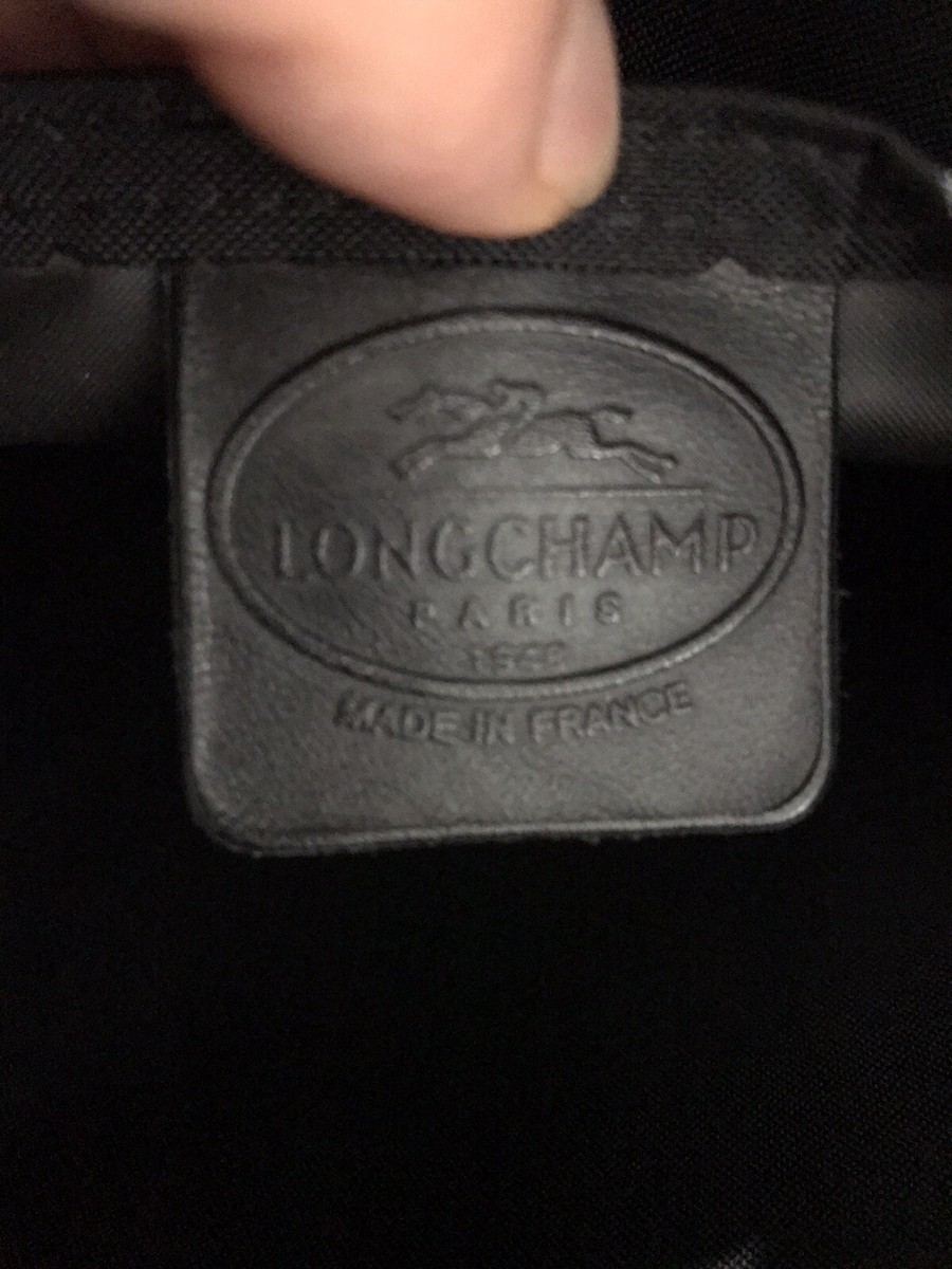 Longchamp Vintage Black Pebble leather luxurious backpack made in France Longchamp Vintage Black Pebble leather luxurious backpack  main image 2