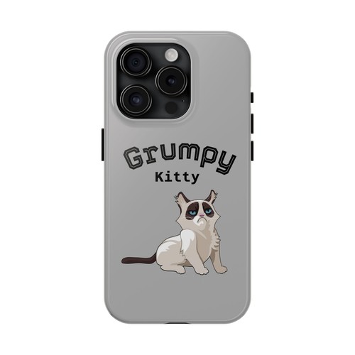 Grumpy Kitty Tough Phone Case, Cat Lover Gift, Funny Animal Design, UV - Picture 20 of 33