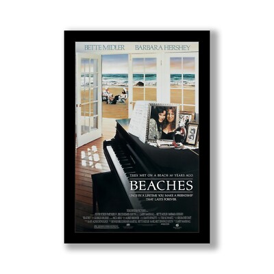 BEACHES - 11x17 Framed Movie Poster by Wallspace