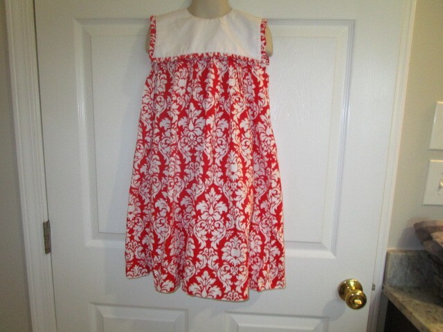 Le' Za Me Girls Size 6 Red Floral Sleeveless Dress. SALE