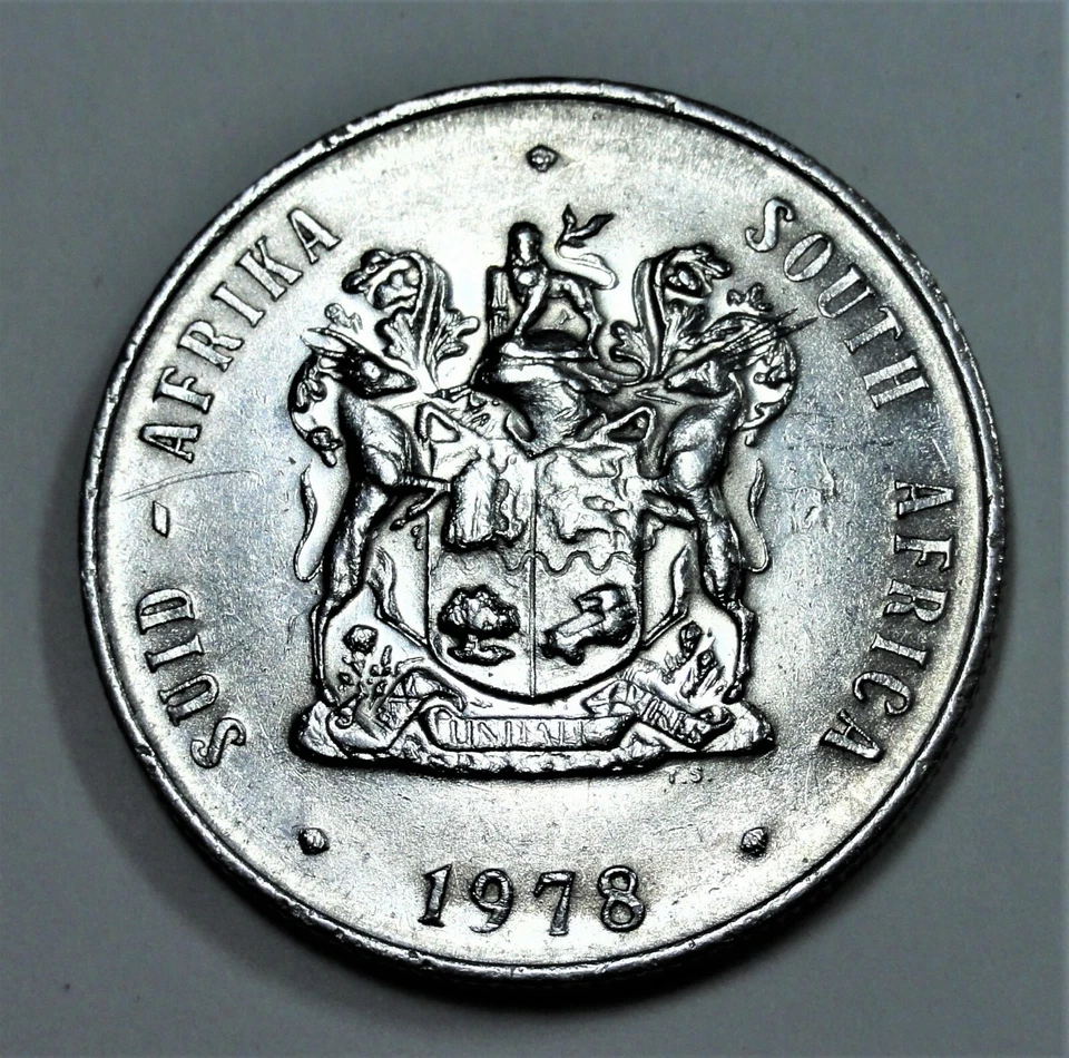 Südafrika 1 Rand 1978 - Springbock - Cu-Ni - vz / xf - Bild 2 von 2