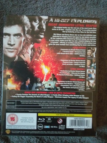 Lethal Weapon Collection Blu Ray Boxset New Sealed - Picture 2 of 2