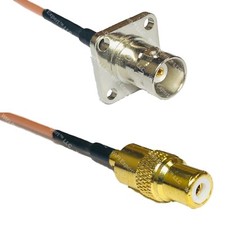 RG316 BNC Flange Female to RCA FEMALE RF Cable Rapid-SHIP LOT