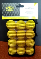 Athletic Works Foam Practice Golf Balls Brand New Unopened Package 1 Dozen Balls