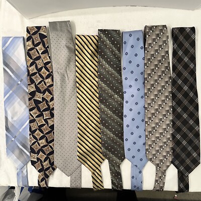 Mixed Lot of 8 Men s Neck Ties Dept store brands Michael Kors, Chaps, Stafford,