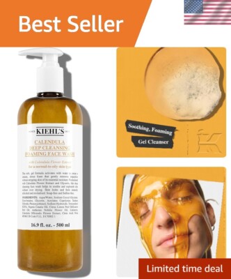 Calendula Deep Cleansing Face Wash, Balances Skin While Gently Removing Impur...