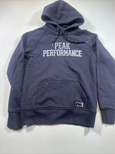 Peak Performance Woman s Medium Blue Pullover Hooded Sweatshirt