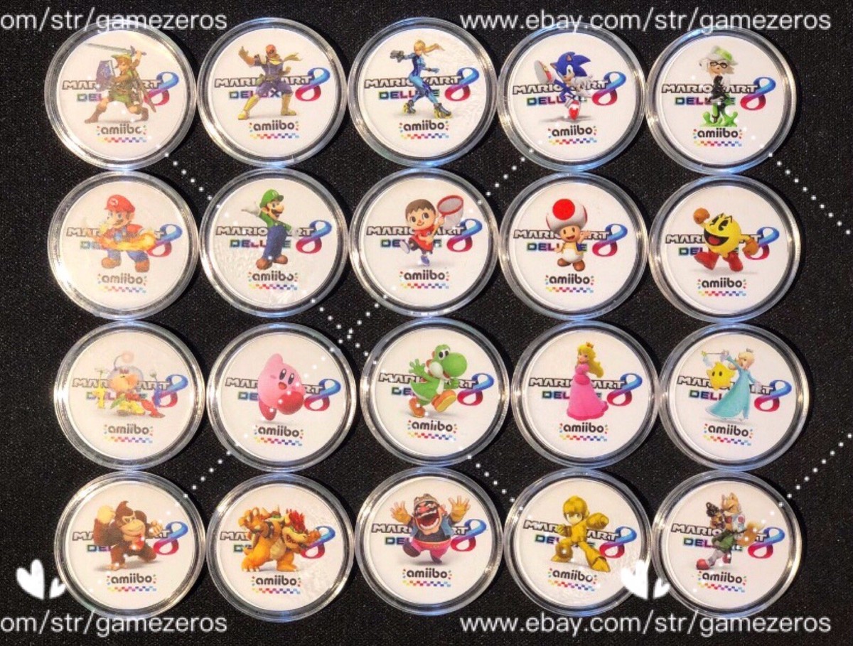 Mario Kart 8 Deluxe NFC Coins Card Set of 20 For switch | eBay