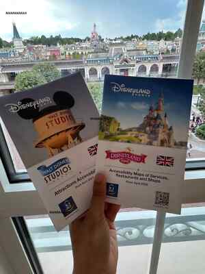 Disneyland Paris und Walt Disney Studios Barrierefreier Park VOLLSTÄNDIGE Karten & Dienstleistungen