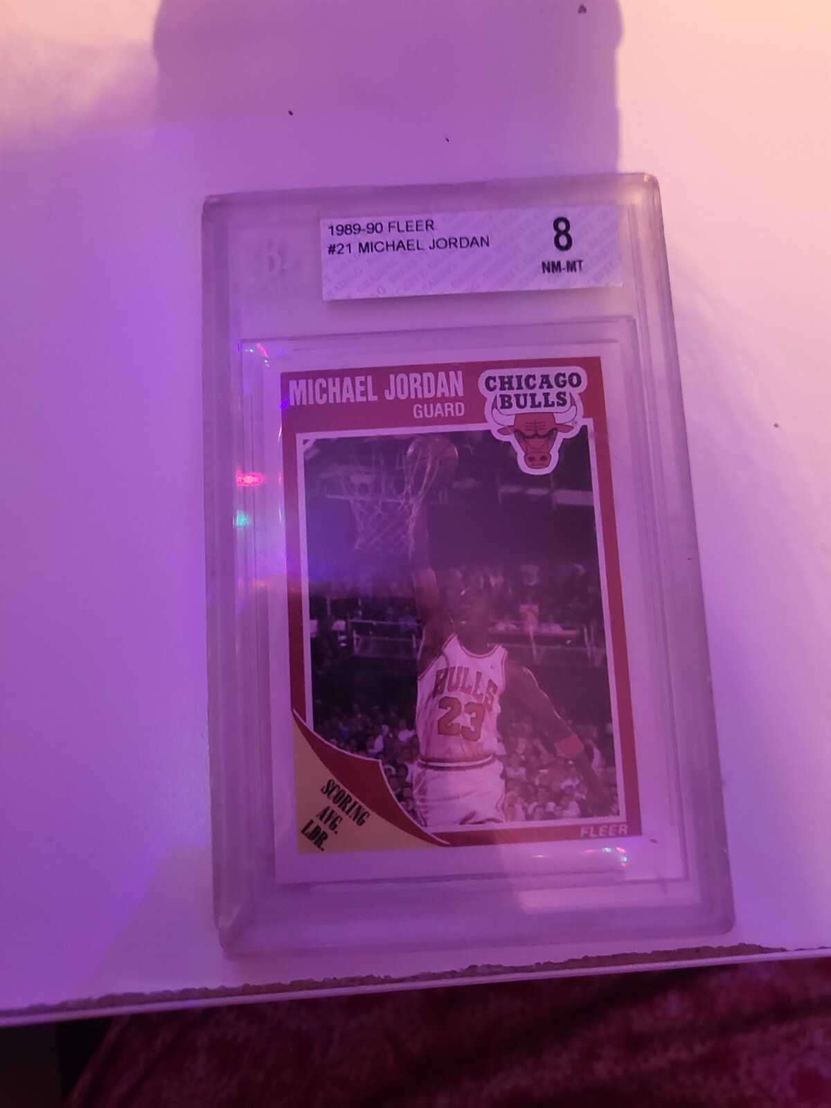 MICHAEL JORDAN 1989 89-90 FLEER #21 BASE CARD PSA 9 CHICAGO BULLS