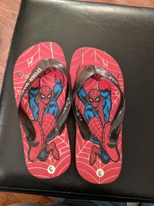 spiderman flip flops