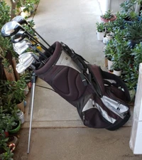 FULL SET MEN'S 14 PIECE GOLF SET ALL NICKLAUS CLUBS W 6 WAY STAND BAG EXCELLENT
