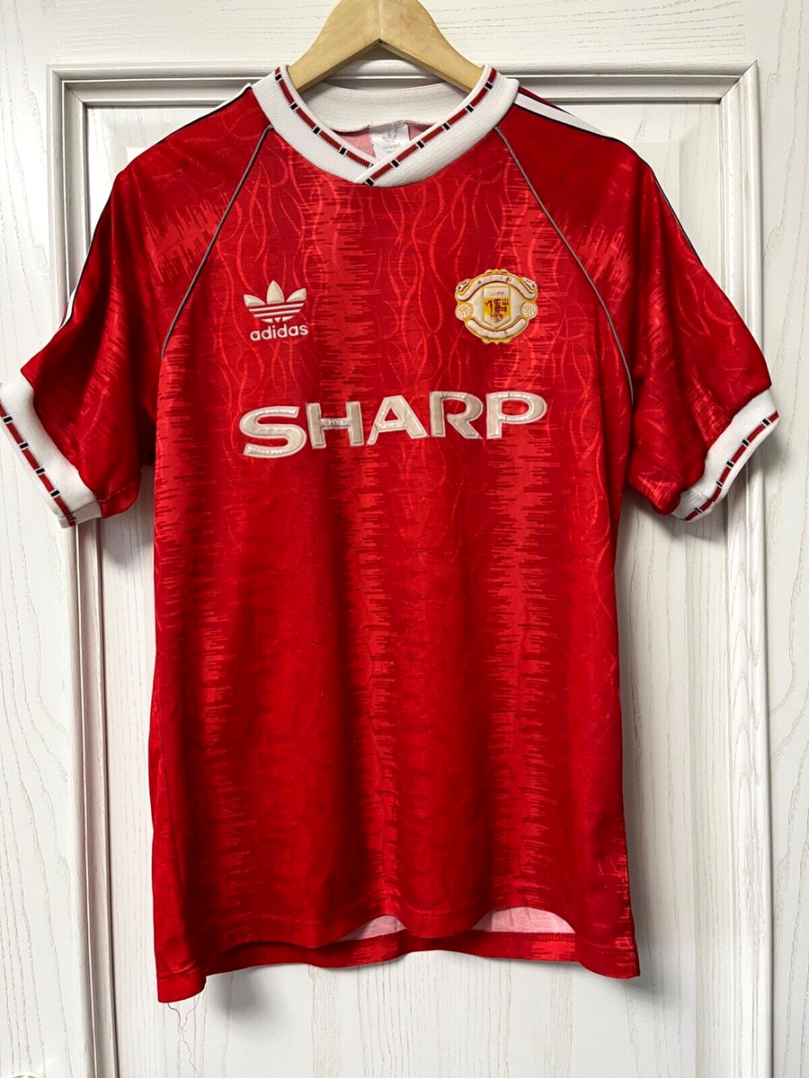 MANCHESTER UNITED 1990 1991 1992 HOME FOOTBALL SOCCER SHIRT JERSEY