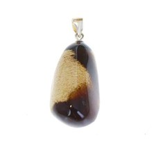 Sumatran Amber Pendant Choose Shape, 22x14.5mm Freeform Asianbeads