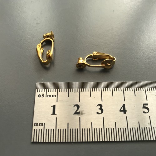 4x Clip on Earring Converter Pierced to Clip-on Nickel Free Silver and Golden - Picture 8 of 15
