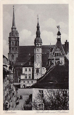 AK, Foto, Bautzen, Petrikirche u. Rathaus,   (D)5026-4