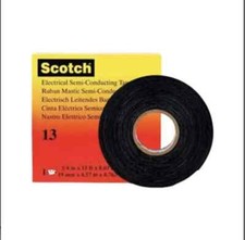 Scotch Electrical Semi-Conducting Rubber Self AmalgamatingTape 19mm x 4.57m