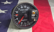5 Autometer 3904 Sport Comp Monster Tach Wshift Light 0-10000 Rpm Tachometer