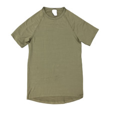 Genuine Dutch Army Surplus Olive Green Lycra T-Shirt Gym Top Sports Fitness T25