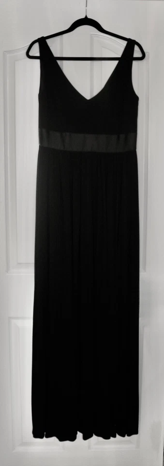  Vera Wang  Bridesmaid Gown; Size10 /black/polyester/ black satin waistband - Image 2 of 4