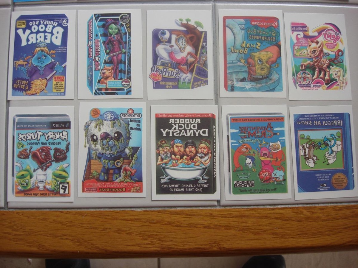 2015 TOPPS WACKY PACKAGES SERIES 1 COMPLETE SET OF 10 TATTOOS