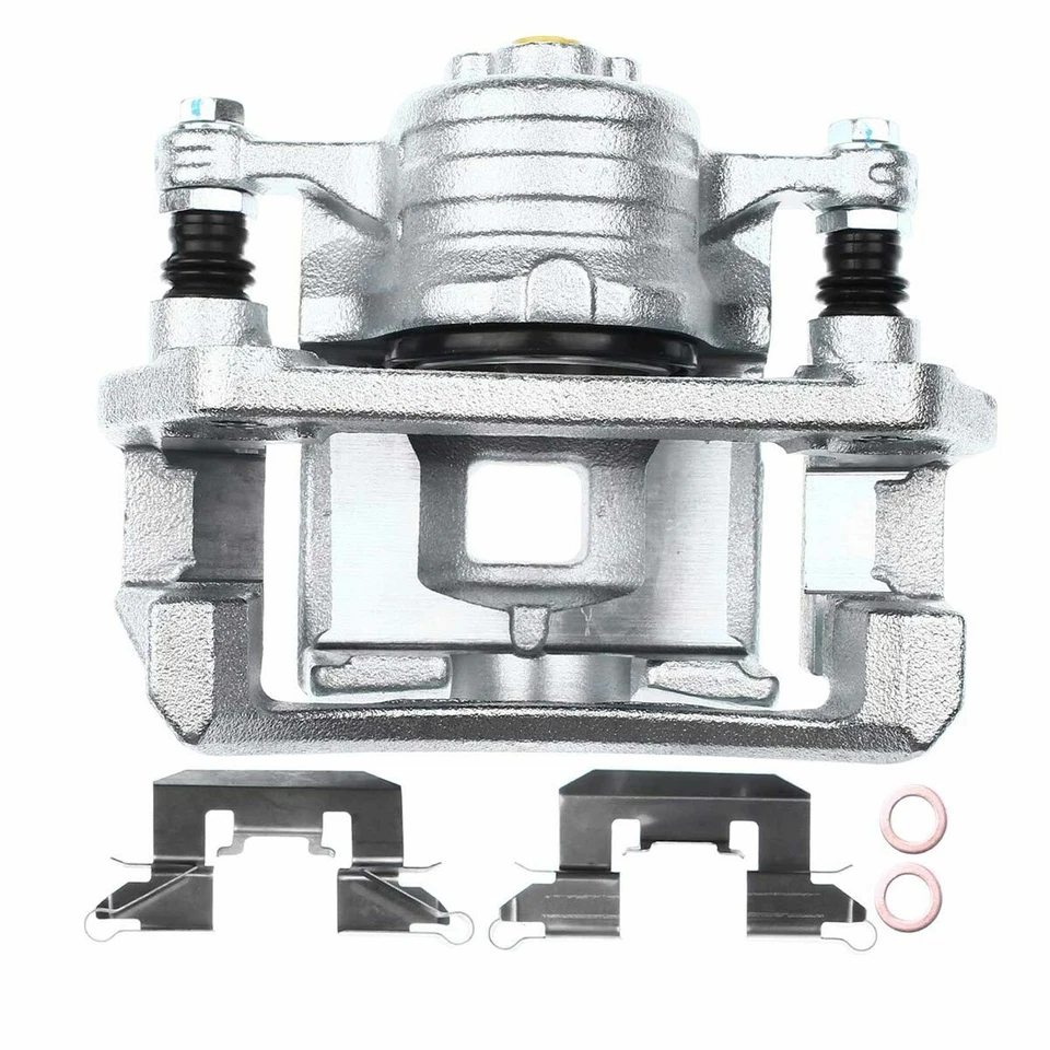 Par de pinzas de freno de disco delanteras con soporte para Mazda 2 2011 2012 2013 2014 Foto 4 de 4