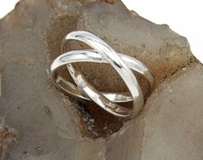 Hand made in USA .925 Sterling Silver Cross Band Ring-Custom Size