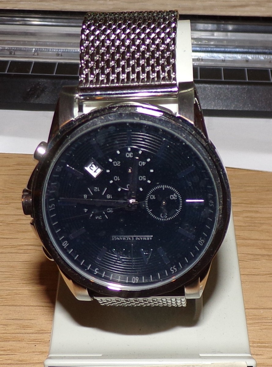 Genuine Armani Exchange Ax1039 Men's Watch AX2084 Stainless Steel