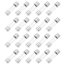 2A 250V Glass Tube Fuse 0.2"x0.79" Fast Blow Fuse for Home Appliances 20 Pcs