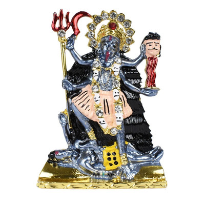 Goddess Maa Kali Durga mata Statue Idol Car Dashboard Puja Handmade Showpiece