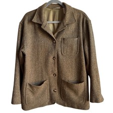 VTG Liz Claiborne Lizwear Wool Tweed Blazer Jacket M Mexico Heritage Academic
