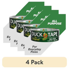 4 Pack Duck Brand Original Duct Tape Silver 1.88 in x 55 yd Heavy Duty Repair