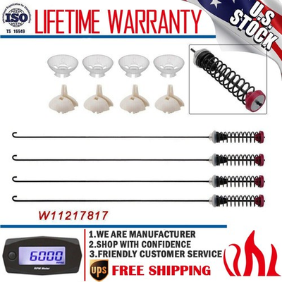 #ad 26.8in Washer Suspension Rod Kit 4Pack For Whirlpool Maytag W11217817 W11159470 $35.99