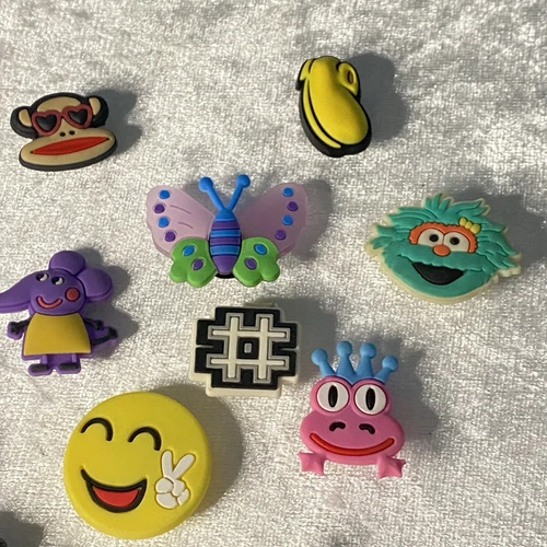 Shoe Charms Croc Silicone Frog Butterfly Dog Monkey Unicorn Elephant Car Pig - Picture 5 of 8