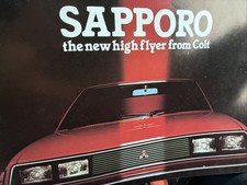 The Colt Sapporo Range Car Sales Info Brochure Mitsubishi 1978