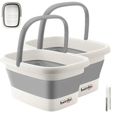 Collapsible Foot Bath Basin for Soaking Feet,Foot Soak Tub,Plastic Foot Bucke...