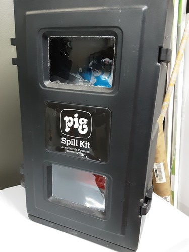 PIG Spill Kit Clean Up Wall Mount Organizer 