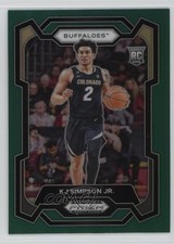 2024-25 Panini Prizm Draft Picks Green Prizm KJ Simpson Jr #93 1ce5