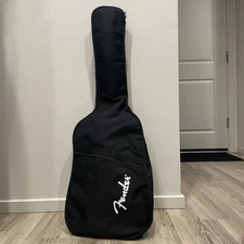 Fender Gig Bag Soft Case for Acoustic Electric Guitars Black Strap 38.5"x13.5"