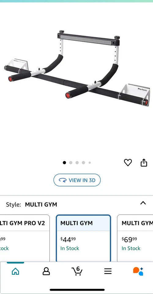 Perfect Fitness Multi-Gym Pro Doorway Pull up Bar and Portable Gym System - 312 - Image 2 of 2