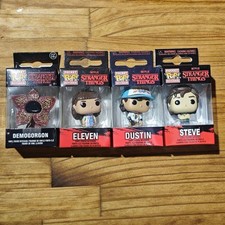 Stranger Things keychain figure POCKET POP 4pcs set 7.5x5x4cm/2.95x1.96x1.57"