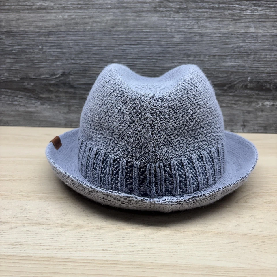 Sombrero Kangol Fedora Ajustado Para Hombres Grande Gris Columna Rayas Jugador Tejido Mezcla Bambú Foto 4 de 4