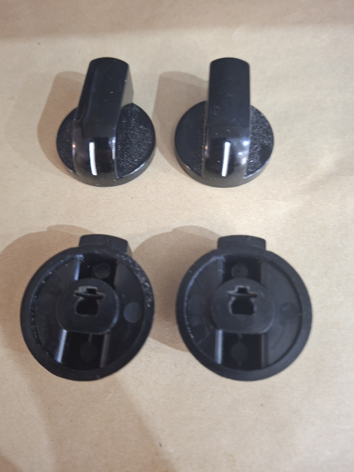 4Pcs Universal Gas Hob Knobs for Kitchens - Durable Replacement Cooker Knobs, 4C