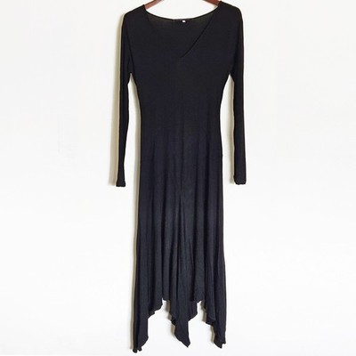Ungaro Fever Black Jersey Maxi Dress EU44